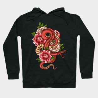 Snake In The Flower Hoodie